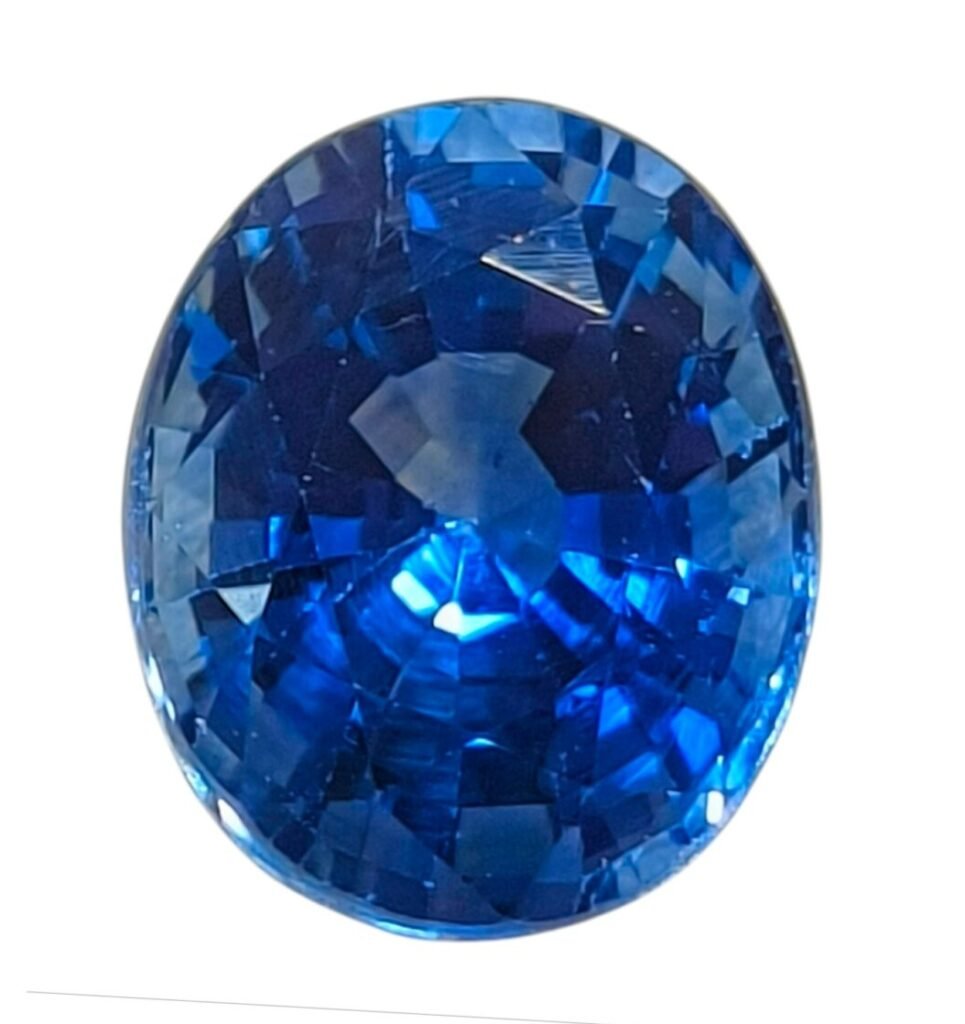Loose Sapphire Gemstone – 2.45ct Oval Mixed Cut (Bright Moderate Blue)